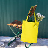 6 of 6:tusk-9940-pebblegrain-leather-tote-bag-lime-still-05 - LIME
