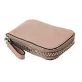 6 of 7:Beige zippered pouch on a white background
