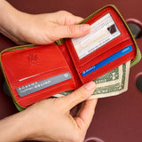 21 of 39:LUIGI MEDIUM ZIP AROUND WALLET