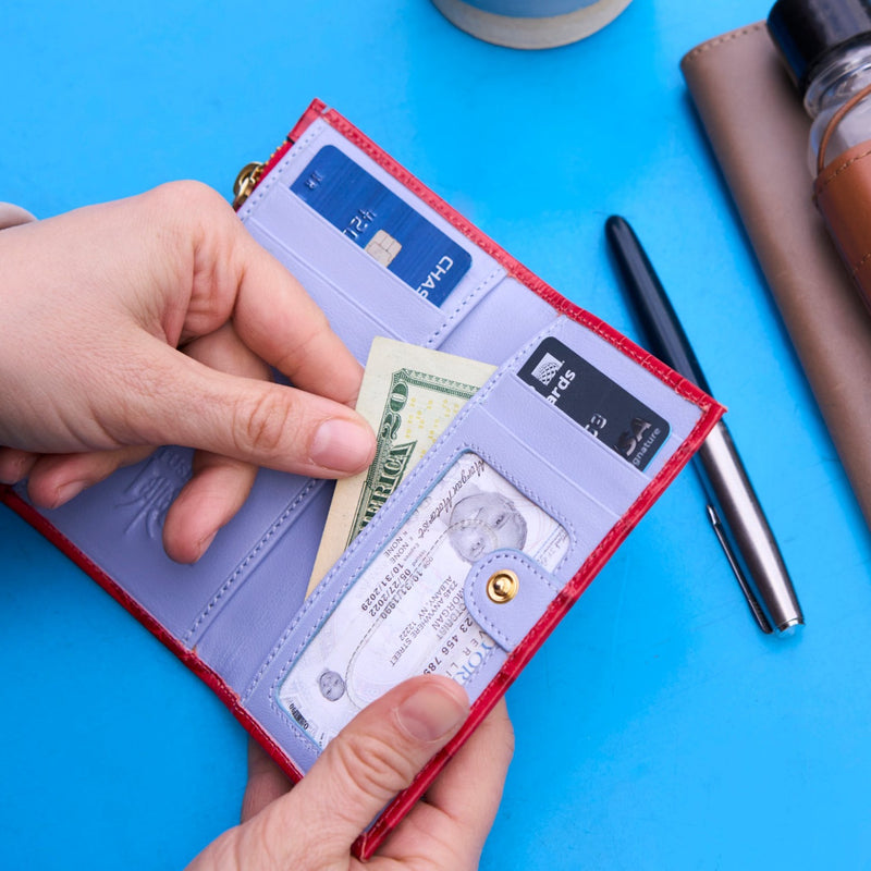 ANTILLA SLIM CARD CASE W/ZIP COIN POCKET