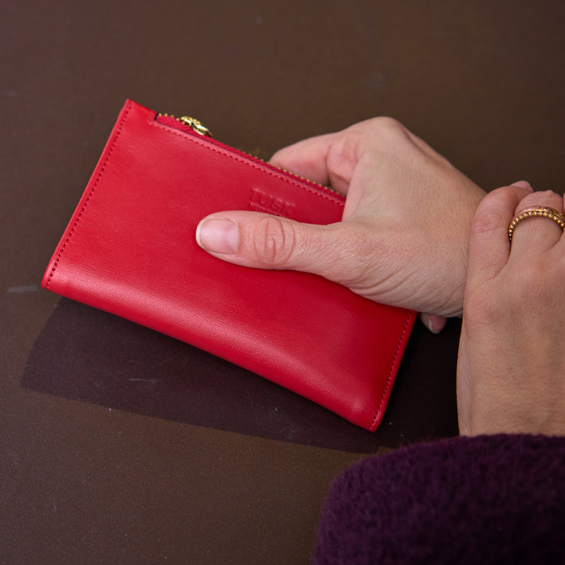 LUIGI SLIM CARD CASE W/ZIP COIN POCKET