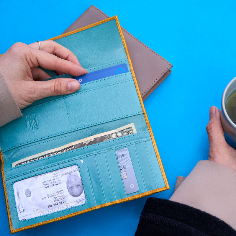 LUIGI FLAP OVER CLUTCH WALLET