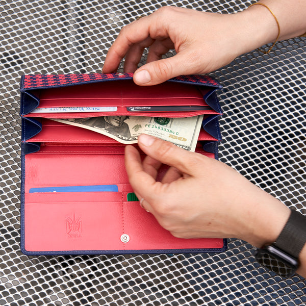 JEN WOVEN ACCORDION WALLET