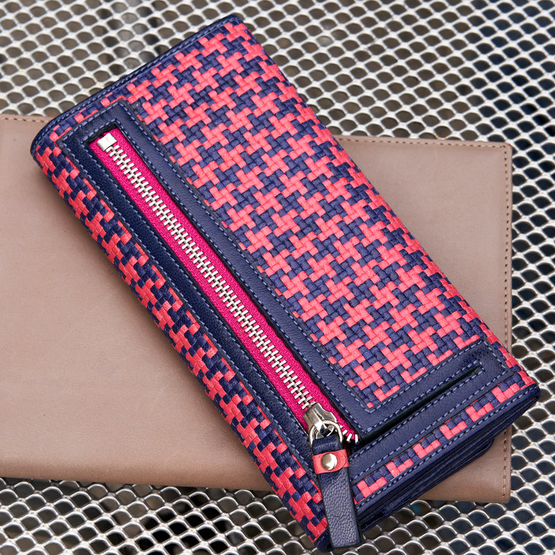 JEN WOVEN ACCORDION WALLET