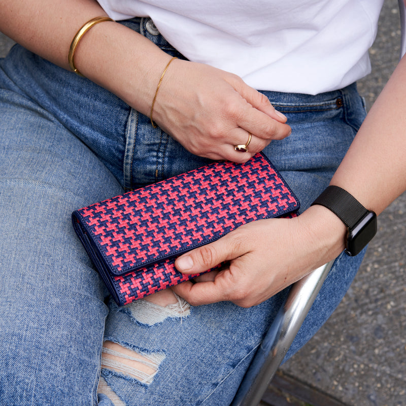 JEN WOVEN ACCORDION WALLET