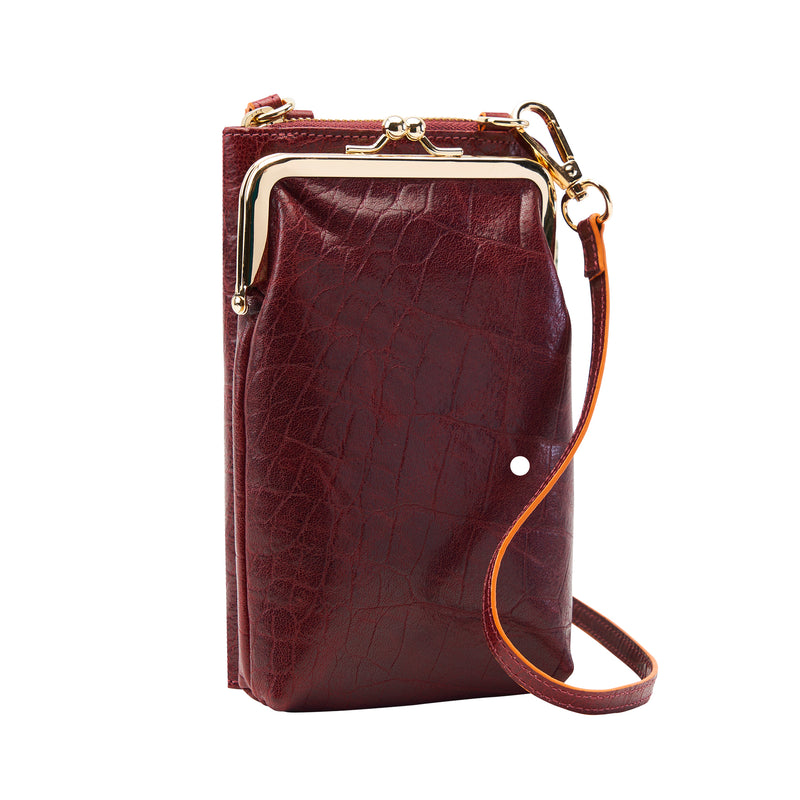MATERA FRAMED CELLPHONE CROSS BODY BAG