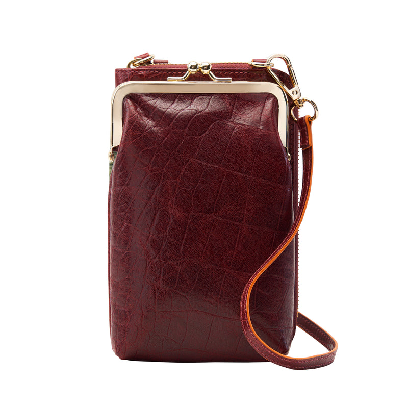 MATERA FRAMED CELLPHONE CROSS BODY BAG
