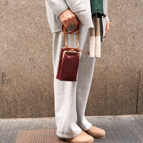 MATERA FRAMED CELLPHONE CROSS BODY BAG