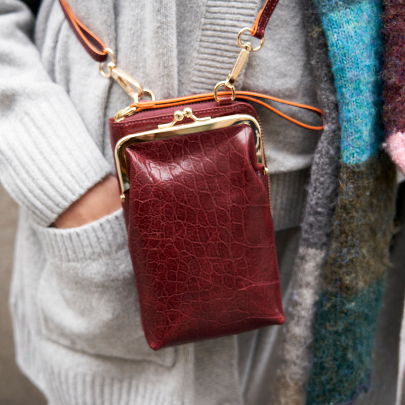 MATERA FRAMED CELLPHONE CROSS BODY BAG