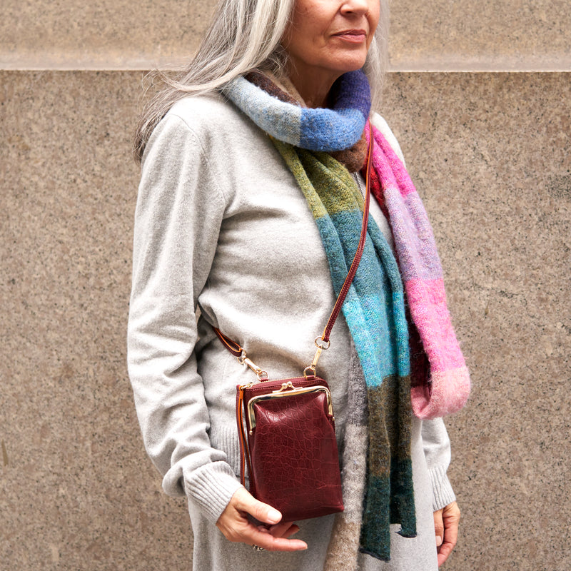 MATERA FRAMED CELLPHONE CROSS BODY BAG