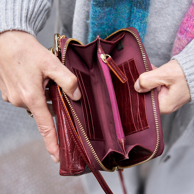 MATERA FRAMED CELLPHONE CROSS BODY BAG