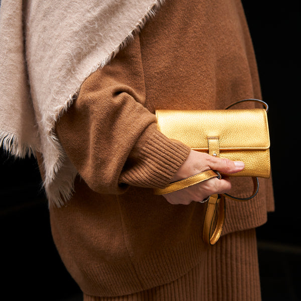 LUIGI METALLIC ELEANOR CROSS BODY