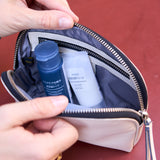 9 of 17:JEN CLAM SHAPE COSMETIC CASE