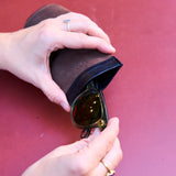 2 of 4:JEN SUEDE EYEGLASS CASE