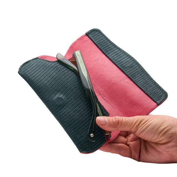 LUIGI FLAP-OVER EYEGLASS CASE