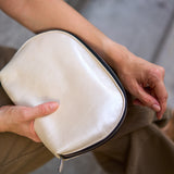 4 of 18:JEN LARGE CLAM SHAPE COSMETIC CASE