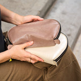 5 of 18:JEN LARGE CLAM SHAPE COSMETIC CASE