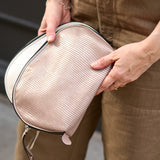 11 of 18:JEN LARGE CLAM SHAPE COSMETIC CASE