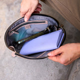 6 of 18:JEN LARGE CLAM SHAPE COSMETIC CASE
