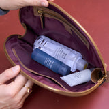 7 of 11:JEN LARGE CLAM SHAPE COSMETIC CASE