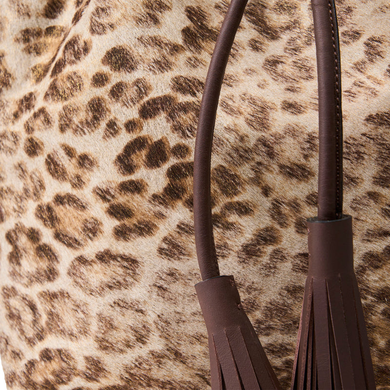 KIRSO HAIRCALF BUCKET BAG