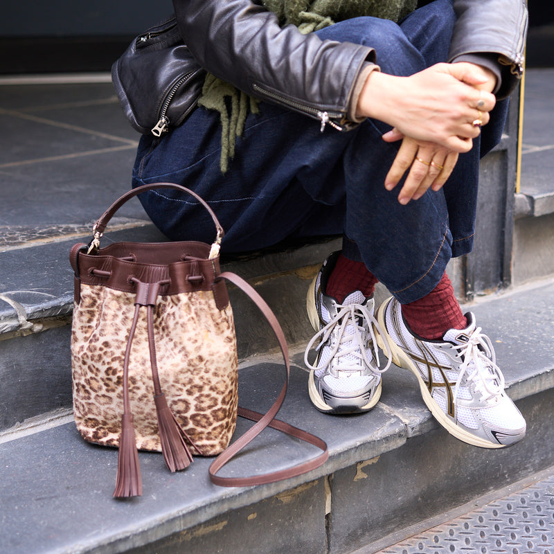 KIRSO HAIRCALF BUCKET BAG