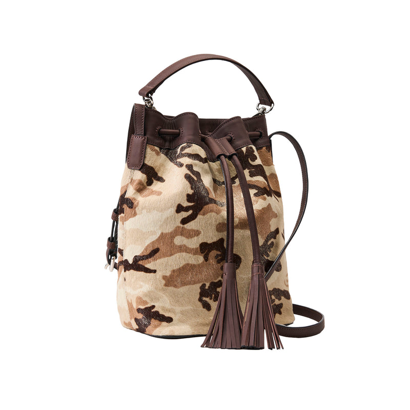 KIRSO HAIRCALF BUCKET BAG