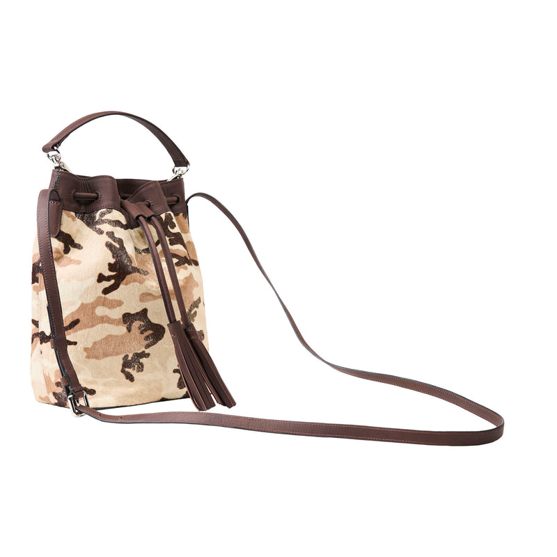 KIRSO HAIRCALF BUCKET BAG