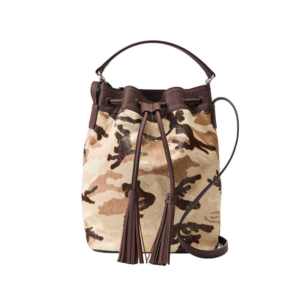 KIRSO HAIRCALF BUCKET BAG