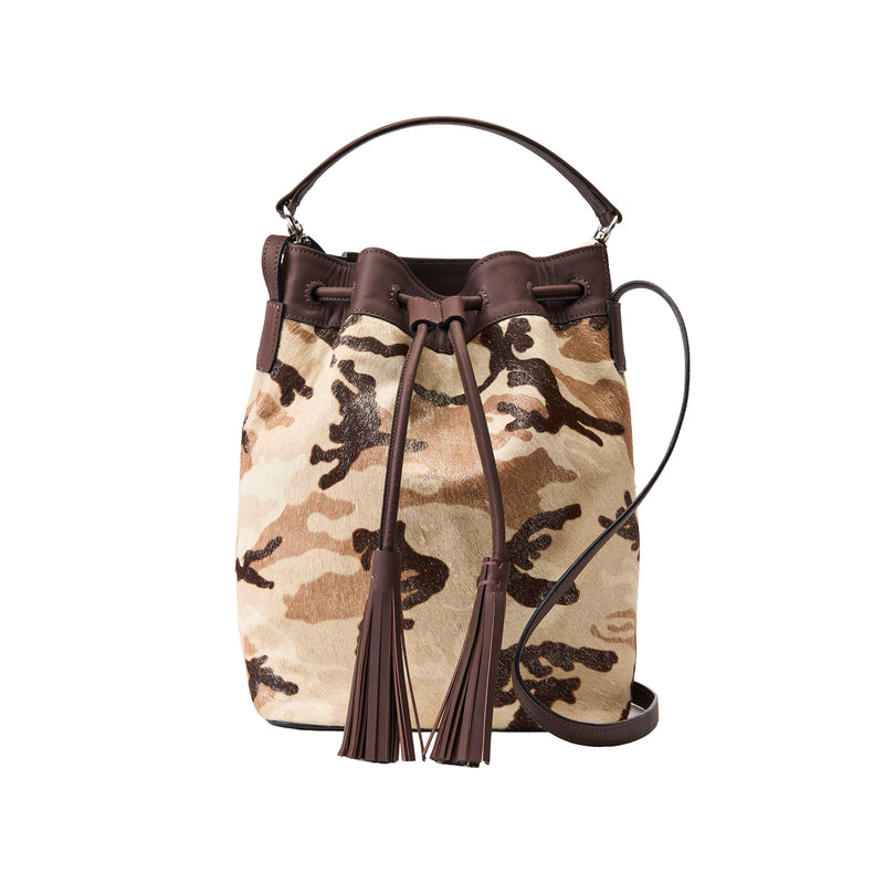 KIRSO HAIRCALF BUCKET BAG