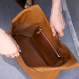 10 of 11:ASCOT DEEDEE SLOUCHY LEATHER HOBO