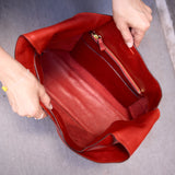 14 of 15:LUIGI DEEDEE SLOUCHY LEATHER HOBO