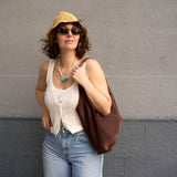 4 of 6:VIENETTA DEEDEE SLOUCHY SUEDE HOBO