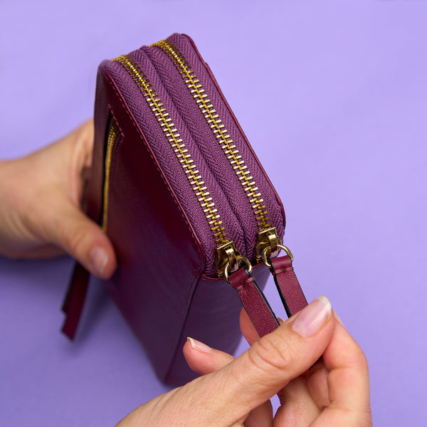JOY DOUBLE ZIP WALLET