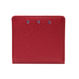 1 of 3:Red leather wallet on a white background