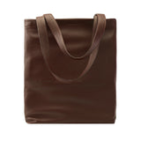 1 of 6:tusk-9940-pebblegrain-leather-tote-bag-espresso-front - ESPRESSO
