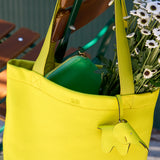 5 of 6:tusk-9940-pebblegrain-leather-tote-bag-lime-still-04- LIME