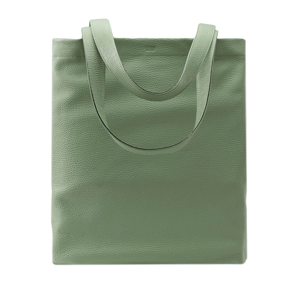 tusk-9940-pebblegrain-leather-tote-bag-sage-front- SAGE