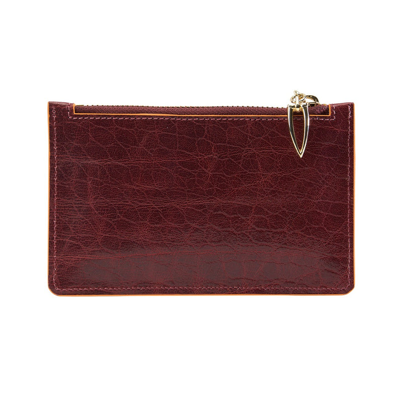 MATERA LARGE TOP ZIP CARD CASE